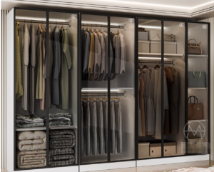 new wardrobe glass doors grey frame with grey clean glass